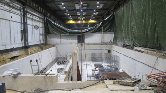 Machinefundatie afzinkkelder